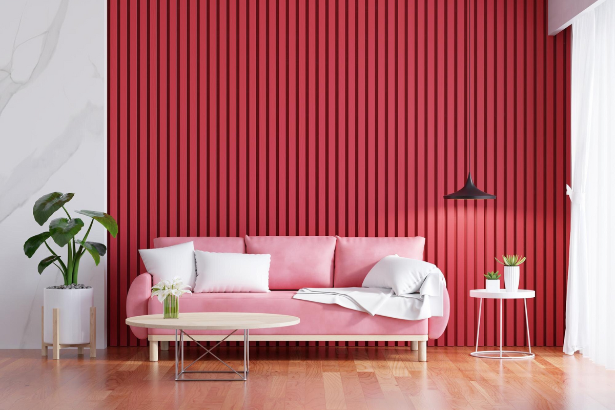 Applique murale rouge