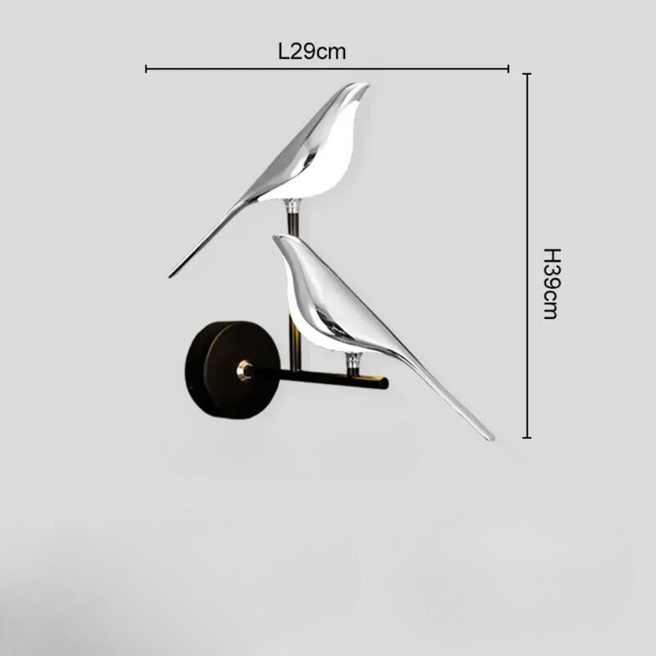Applique Murale avec Interrupteur LED rotative 360° | Oiseau