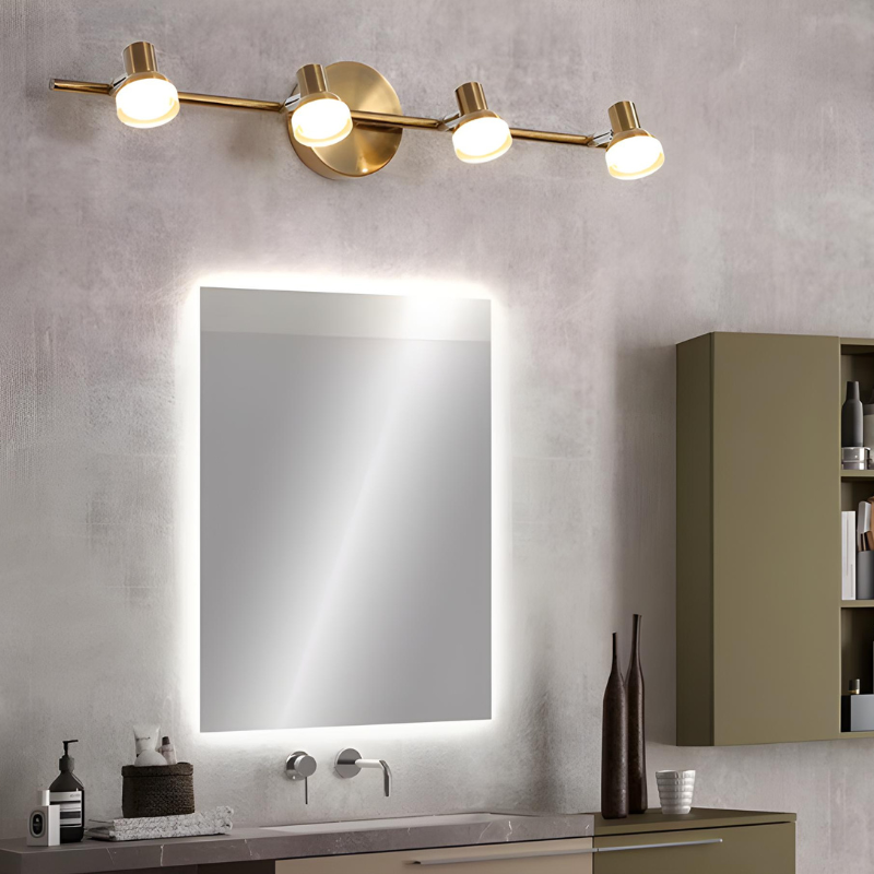 Applique Murale Salle de Bain LED Rotative Moderne