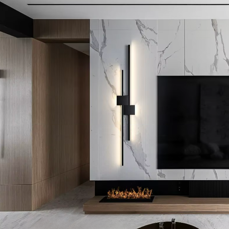 Applique Murale LED Linéaire | Lumière Architecturale Épurée | Noir ou Blanc
