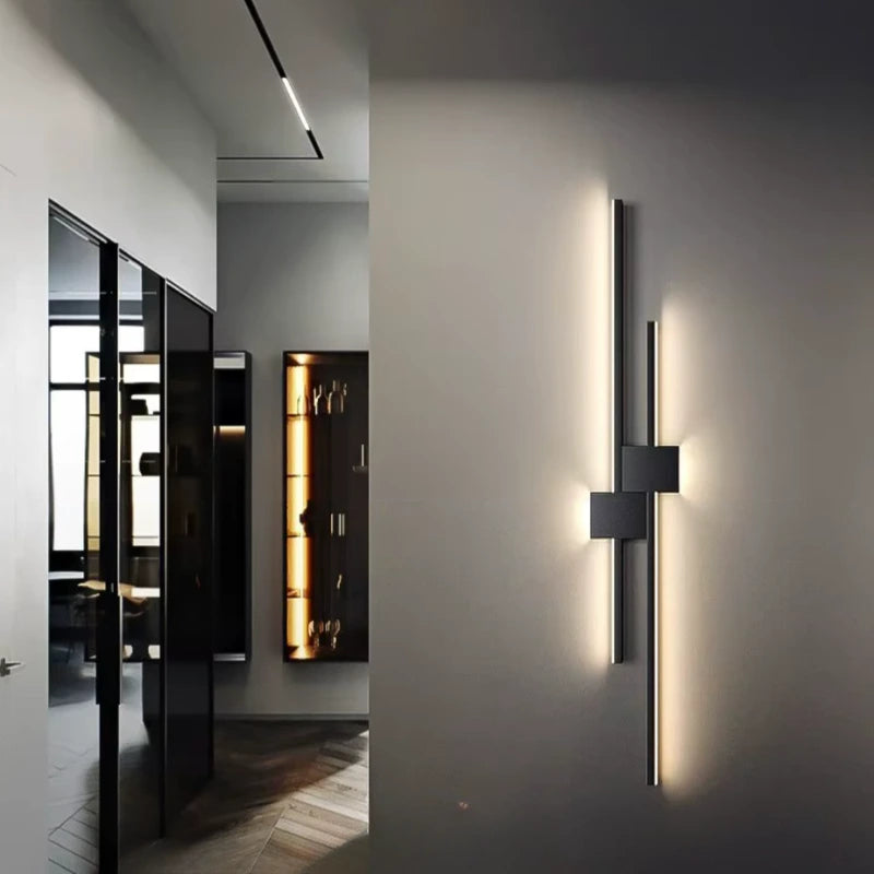 Applique Murale LED Linéaire | Lumière Architecturale Épurée | Noir ou Blanc