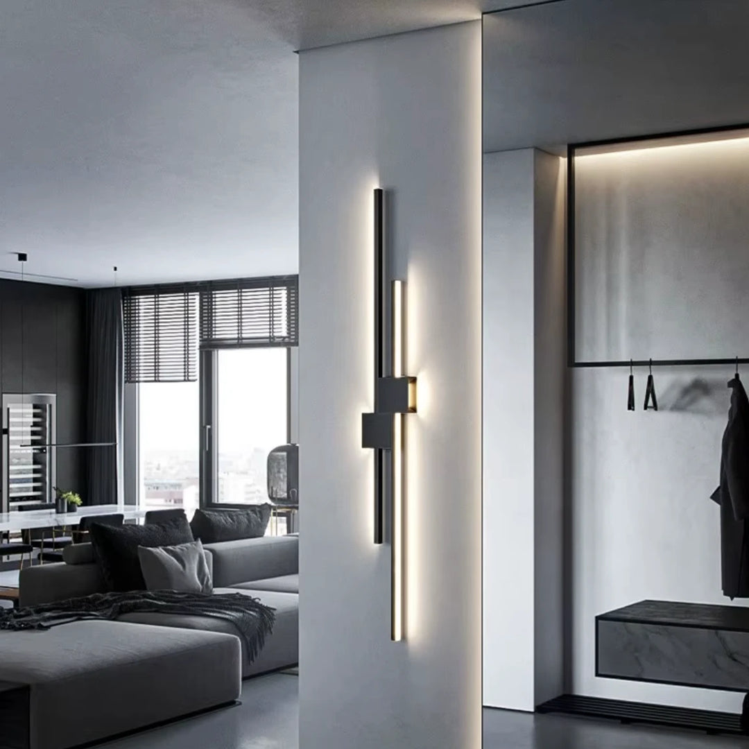 Applique Murale LED Linéaire | Lumière Architecturale Épurée | Noir ou Blanc