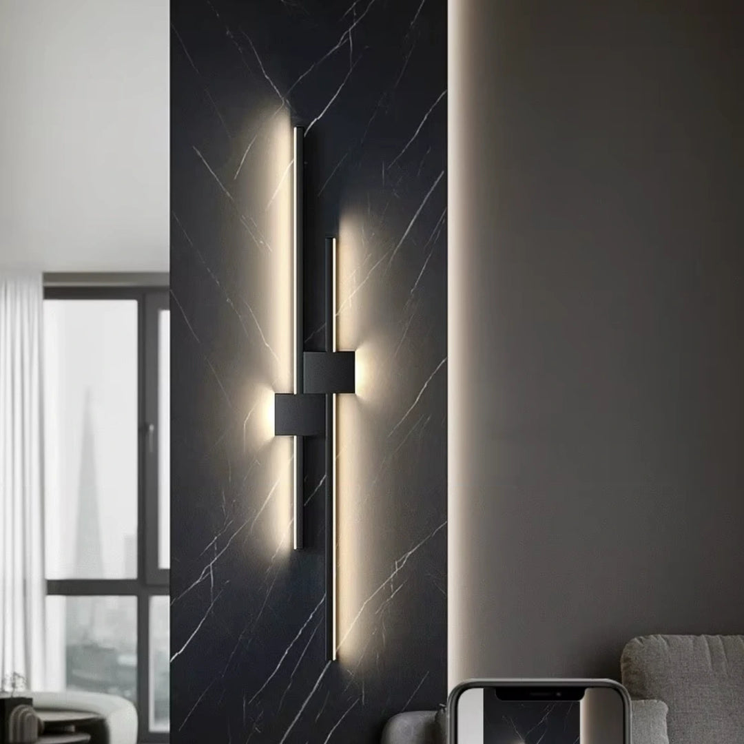 Applique Murale LED Linéaire | Lumière Architecturale Épurée | Noir ou Blanc