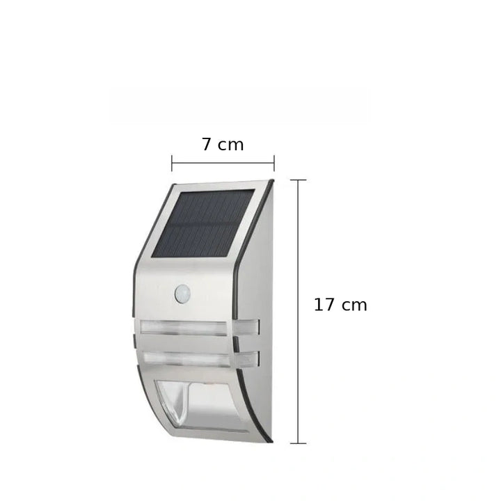 Applique Murale Solaire LED | Détection de Mouvement et Design Épuré