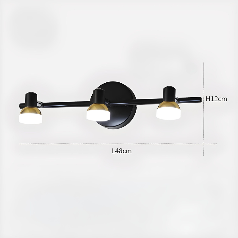 Applique Murale Salle de Bain LED Rotative Moderne