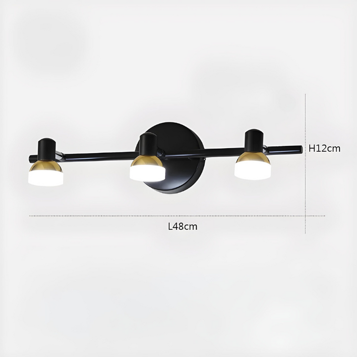 Applique Murale Salle de Bain LED Rotative Moderne