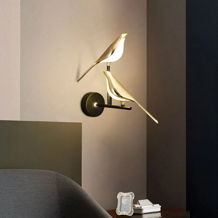 Applique Murale avec Interrupteur LED rotative 360° | Oiseau