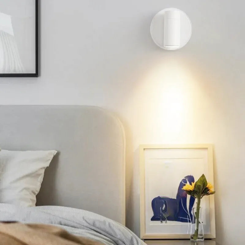 Applique murale LED sans fil Luminaire Essenza avec interrupteur, intensité variable et base magnétique, éclairage moderne.