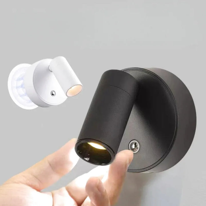 Applique murale LED sans fil Luminaire Essenza avec interrupteur variable et base magnétique, éclairage moderne et élégant.