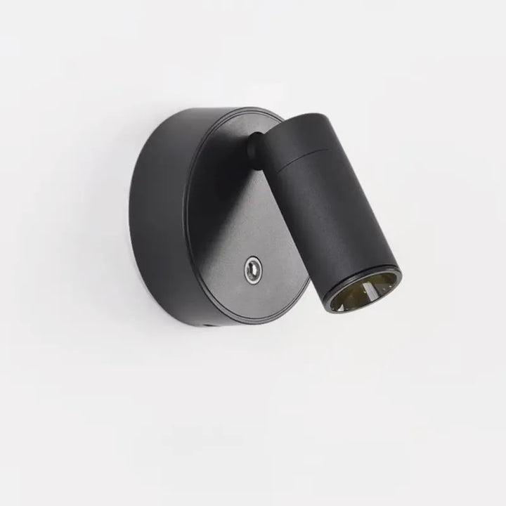 Applique murale LED sans fil Luminaire Essenza avec interrupteur variable, base magnétique, finition noire ou blanche, lumière chaude.