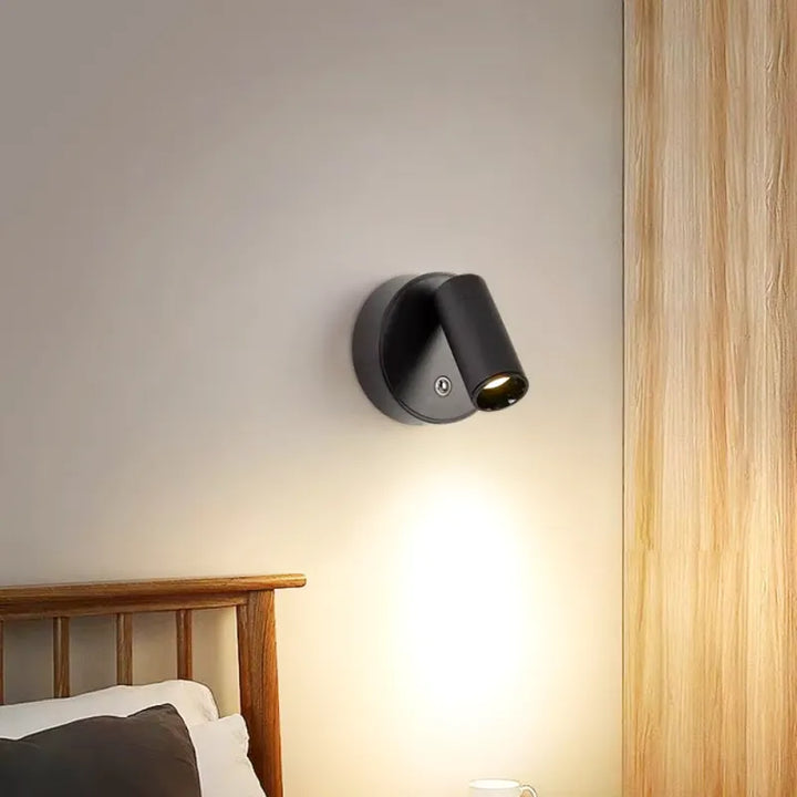 Applique murale LED sans fil Luminaire Essenza avec interrupteur, intensité variable et base magnétique, éclairage moderne.