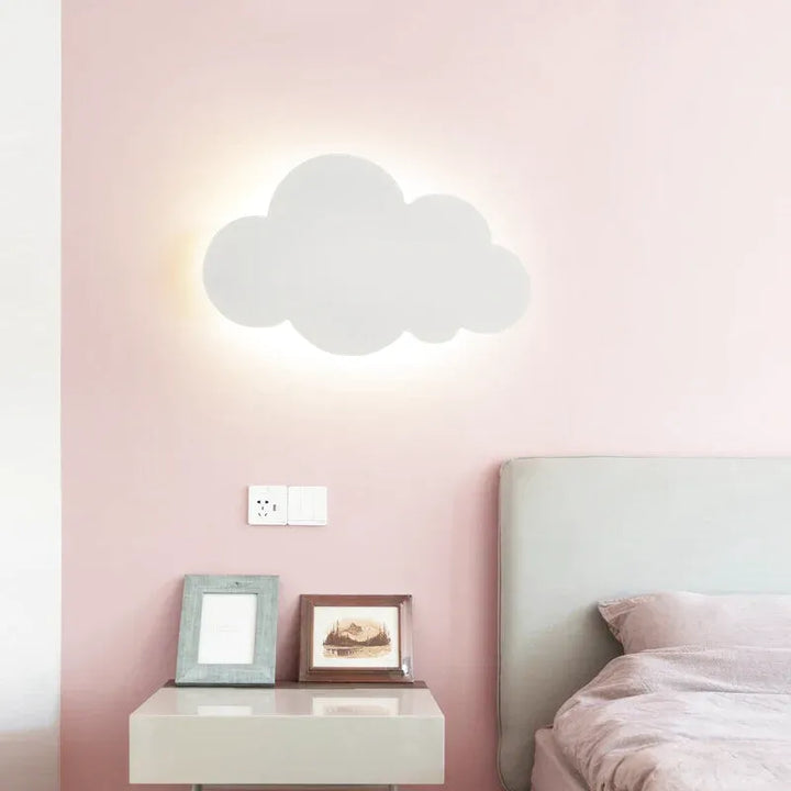 Applique murale LED en forme de nuage tactile pour chambre d'enfant, luminaire moderne de Luminaire Essenza.