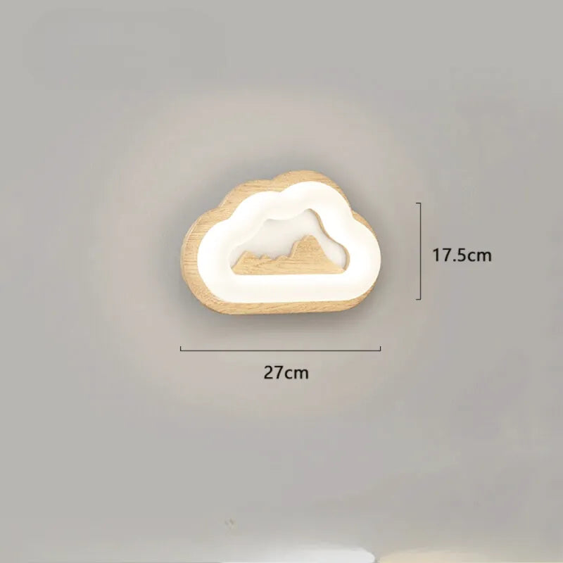 Applique murale pour chambre d'enfant en forme de nuage, Luminaire Essenza, éclairage doux et décoratif pour la chambre.