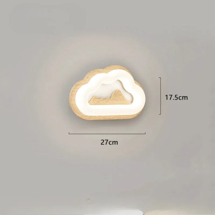Applique murale pour chambre d'enfant en forme de nuage, Luminaire Essenza, éclairage doux et décoratif pour la chambre.