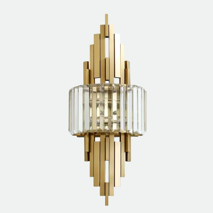 Applique murale en cristal pour salon moderne, design doré haut de gamme, modèle blanc chaud 2700-3500K, luminaire Luminaire Essenza