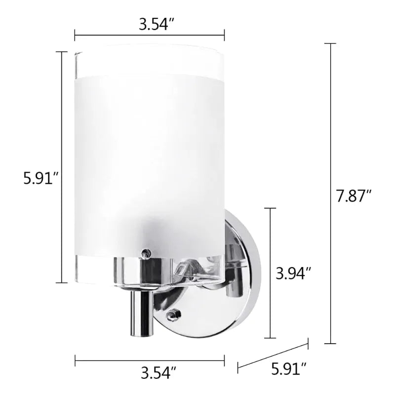 Applique murale cylindrique élégante Luminaire Essenza en métal blanc, éclairage moderne pour intérieur.