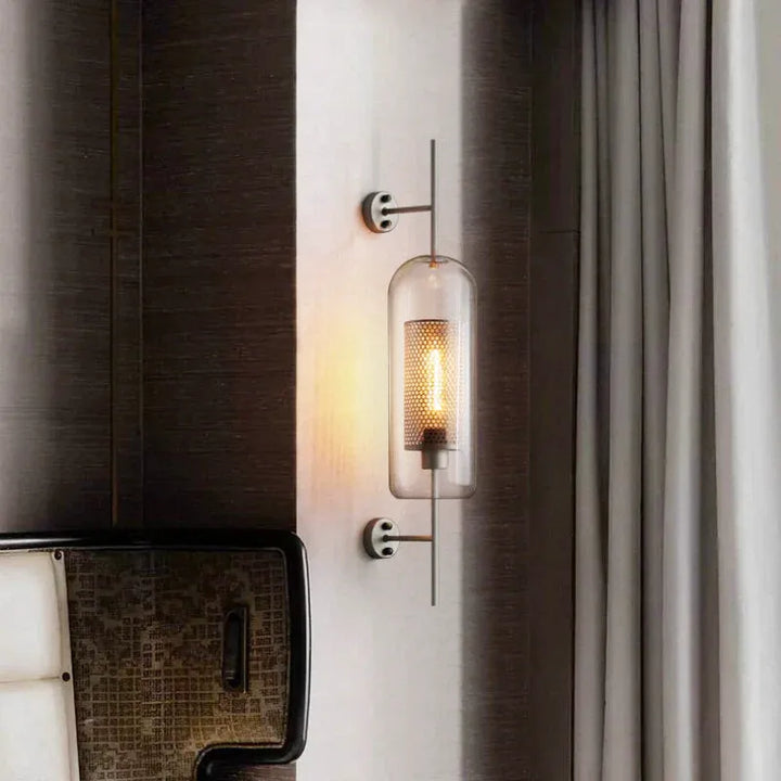Applique murale design moderne en verre Luminaire Essenza, éclairage élégant pour décoration intérieure.