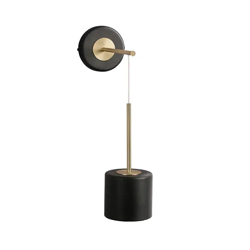 Applique murale LED Luminaire Essenza, design luxueux noir et blanc, lumière chaude 2700-3500K, moderne et élégante.
