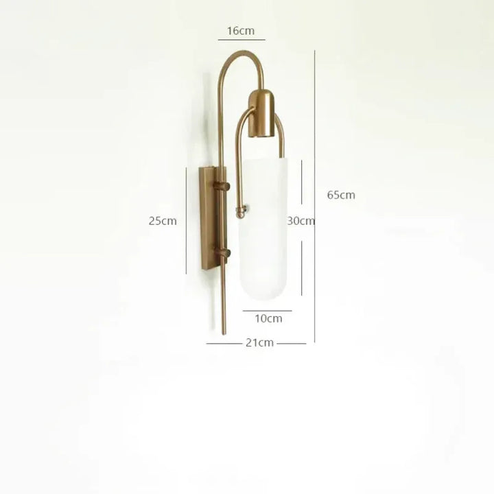 Applique murale LED au design nordique moderne Luminaire Essenza, 65 cm, blanc chaud, pour intérieur contemporain.