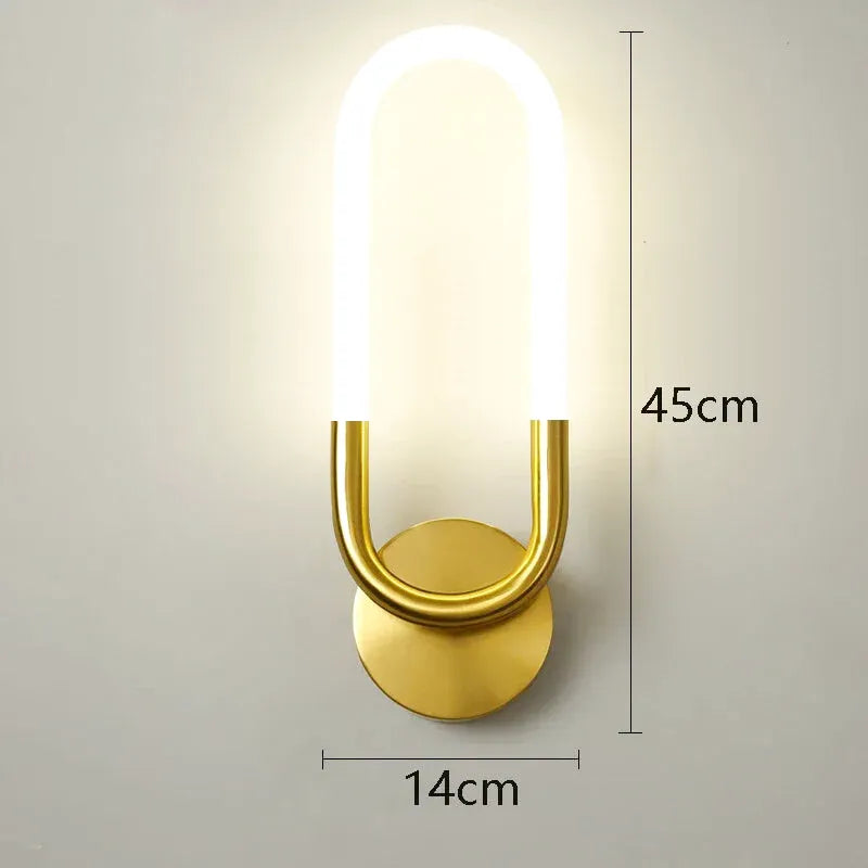 Applique murale LED classique minimaliste Luminaire Essenza, 33 cm blanc chaud, éclairage doux, style moderne et épuré.