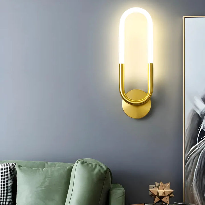 Applique murale LED classique minimaliste Aura Nordique, blanc chaud, 45 cm, par Luminaire Essenza, éclairage moderne et élégant.