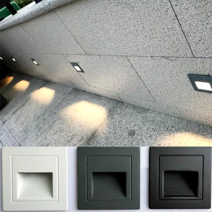 Applique murale LED noir et blanc pour couloir et escalier, lumière chaude 2700-3500K, design moderne Luminaire Essenza