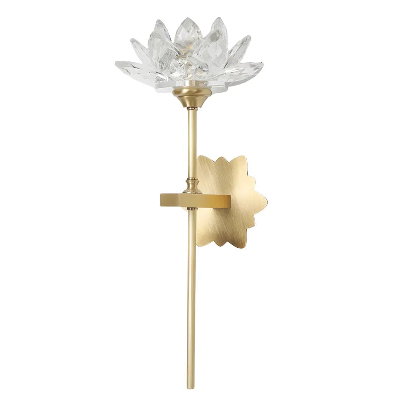 Applique murale LED cristal moderne Luminaire Essenza style Lotus, décoratif, design élégant, 39,5 cm.