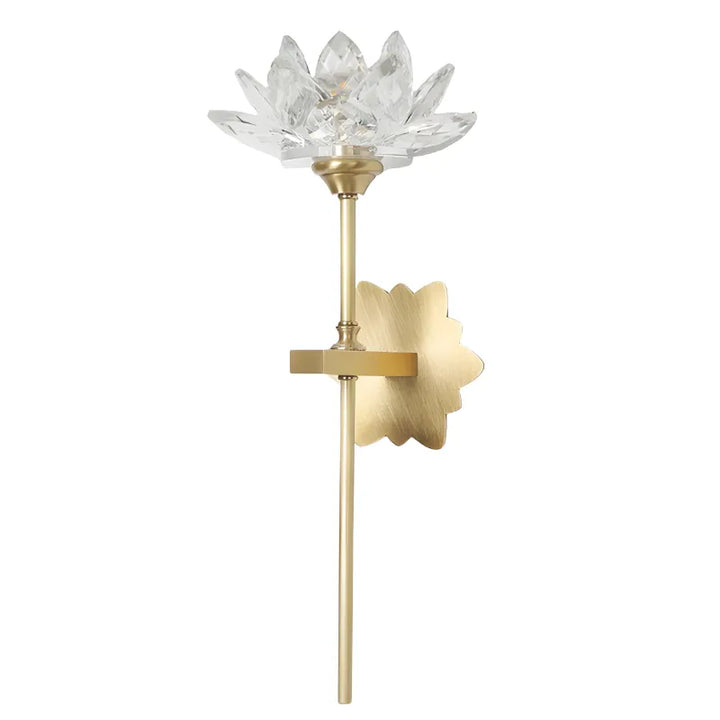Applique murale LED cristal moderne Luminaire Essenza style Lotus, décoratif, design élégant, 39,5 cm.