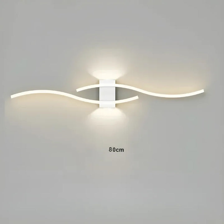 Applique murale LED Luminaire Essenza, design moderne et décoratif, blanc chaud, 80 cm, éclairage élégant pour intérieur.