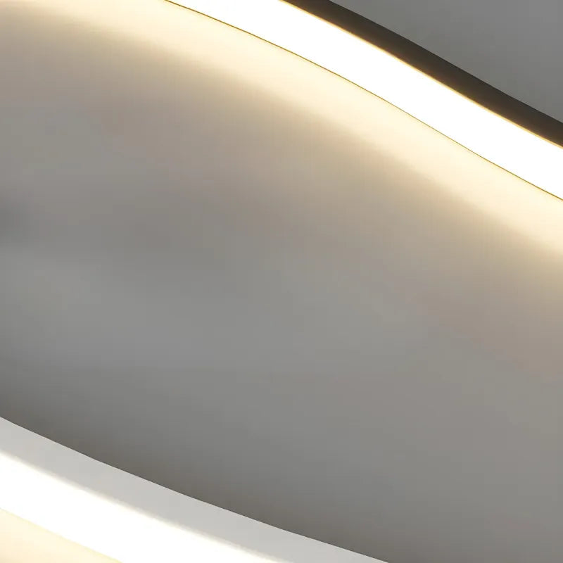 Applique murale LED moderne Luminaire Essenza, design noir, 60 cm, éclairage blanc chaud, décoratif et élégant.
