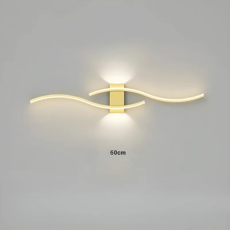 Applique murale LED moderne Luminaire Essenza, design décoratif blanc chaud, 60 cm, pour décoration intérieure élégante.
