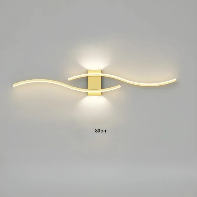 Applique murale LED moderne Luminaire Essenza, design décoratif blanc chaud, 80 cm, pour intérieur élégant et contemporain.