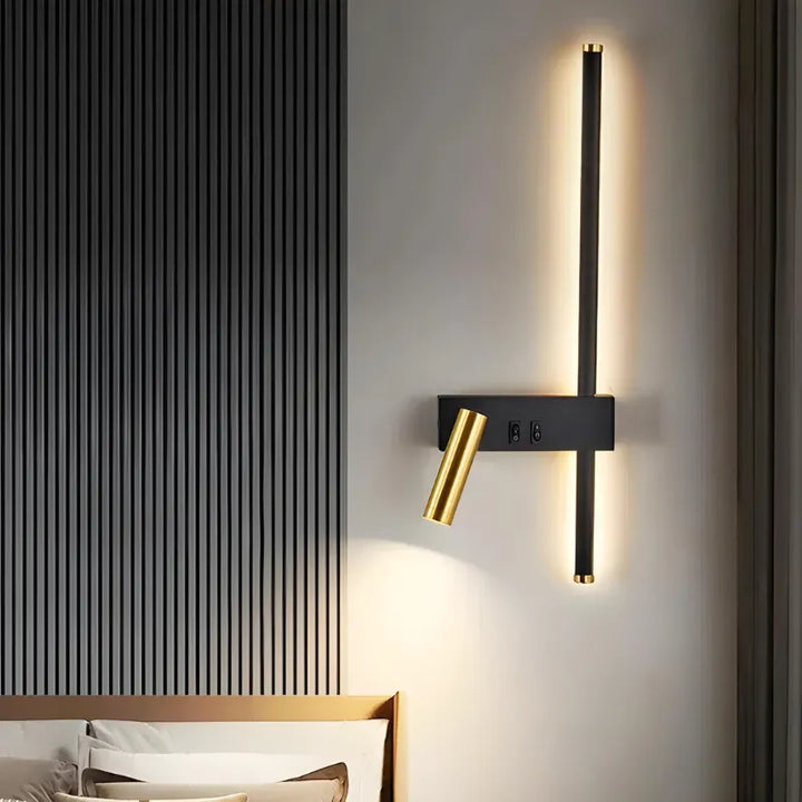Applique murale LED moderne Luminaire Essenza avec design nordique, finition blanche douce, éclairage chaud 2700-3500K.