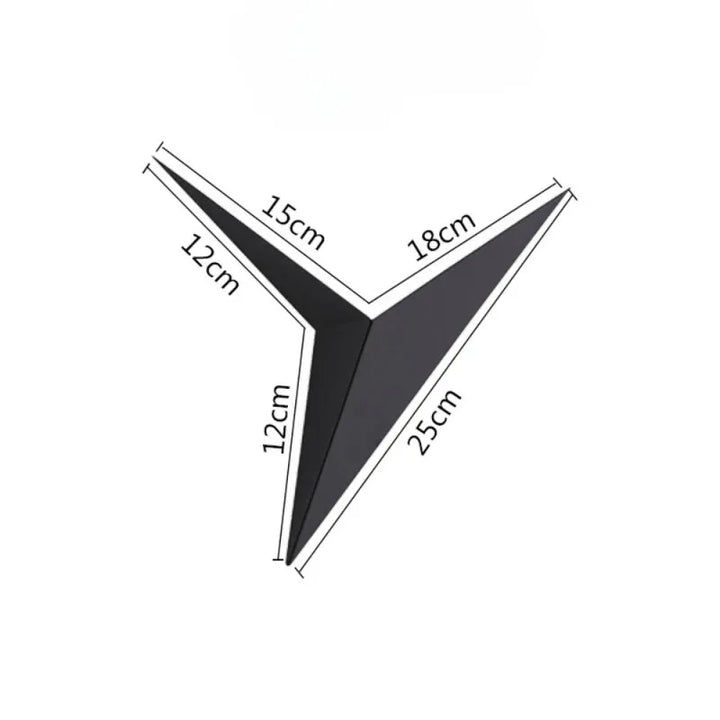 Applique murale LED étoile nordique Luminaire Essenza en noir et blanc avec lumière froide, design moderne et élégant.