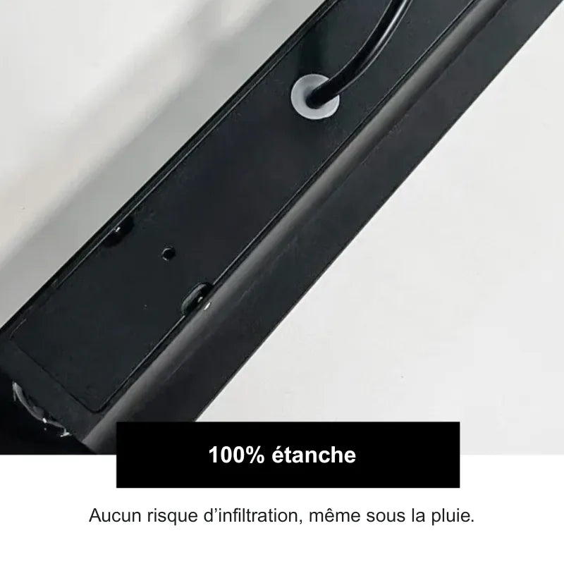 Applique murale LED extérieure minimaliste et moderne de Luminaire Essenza, design noir ou blanc, éclairage chaud, 20 cm de largeur