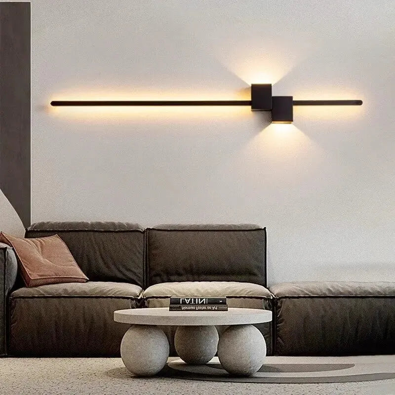 Applique Murale LED Linéaire | Design Hôtel Chic 60 à 120 cm