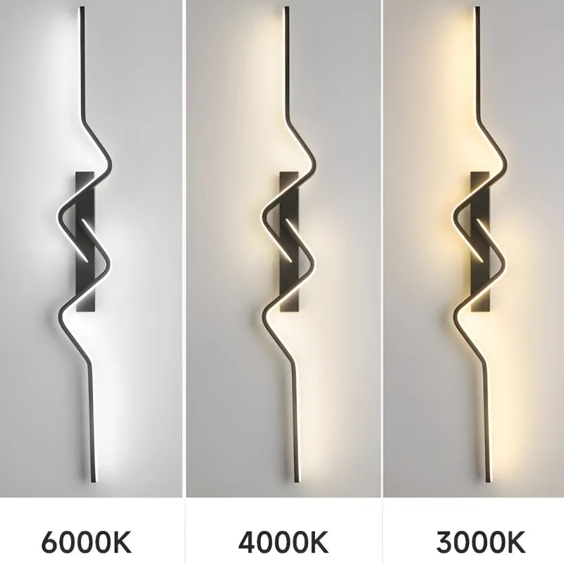 Applique murale LED Longiligne Luminaire Essenza, design moderne, blanc froid 80 cm, éclairage décoratif pour intérieur.