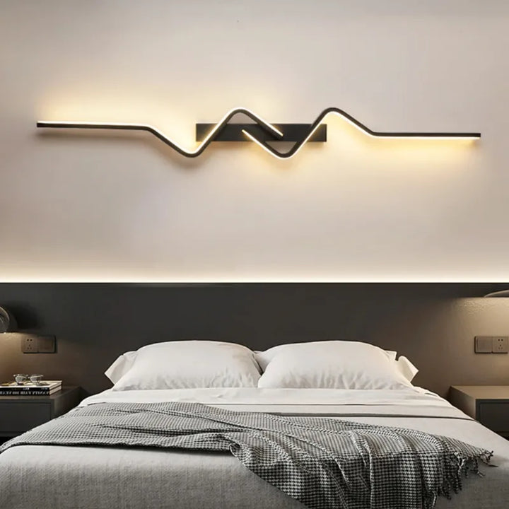 Applique murale LED longue de 80 cm Luminaire Essenza, design moderne et décoratif, blanc froid 5500-7000K.