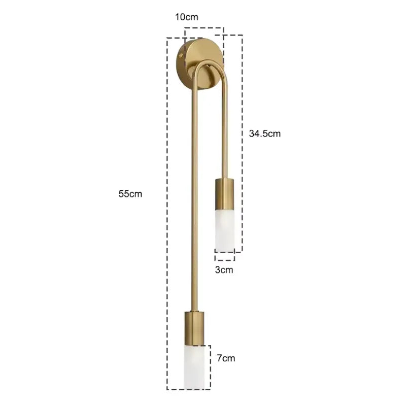 Applique murale LED minimaliste Luminaire Essenza avec design nordique décoratif, fixation gauche, éclairage moderne.