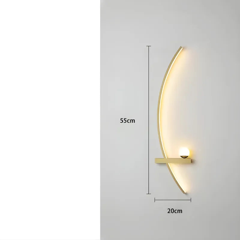 Applique murale LED moderne en cercle minimaliste de la marque Luminaire Essenza, éclairage élégant pour décoration intérieure.