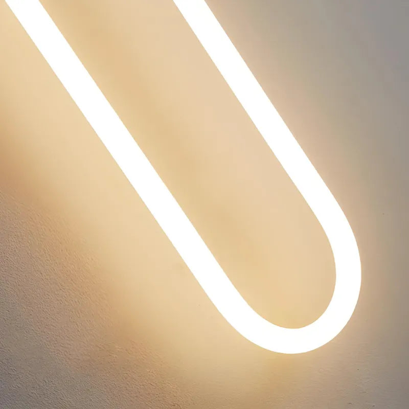 Applique murale LED minimaliste nordique Luminaire Essenza en or blanc chaud, design suspendu, lumière douce 2700-3500K