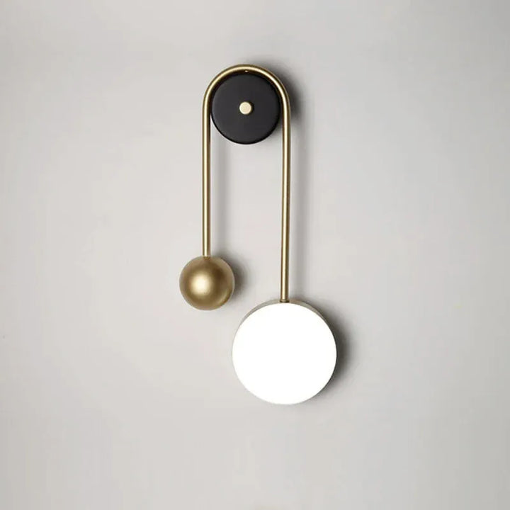 Applique murale LED minimaliste et décorative en forme de sphère blanc chaud, Luminaire Essenza, éclairage nordique moderne