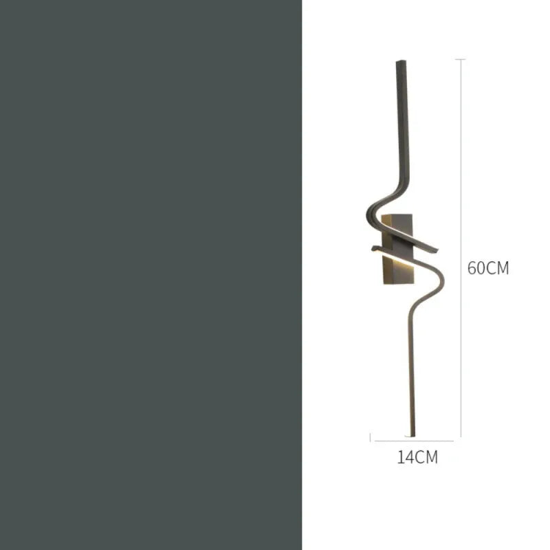 Applique murale LED moderne et décorative Luminaire Essenza, design nordique, 60 cm, éclairage élégant pour intérieur.