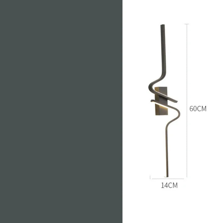 Applique murale LED moderne et décorative Luminaire Essenza, design nordique, 60 cm, éclairage élégant pour intérieur.