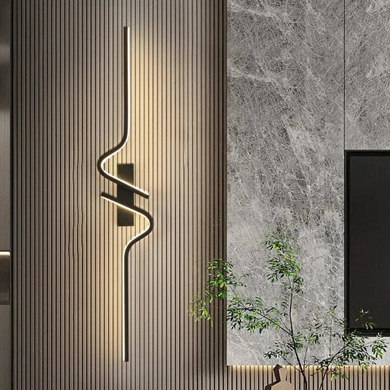 Applique murale LED moderne et décorative Luminaire Essenza, design nordique, 60 cm, éclairage élégant pour intérieur.