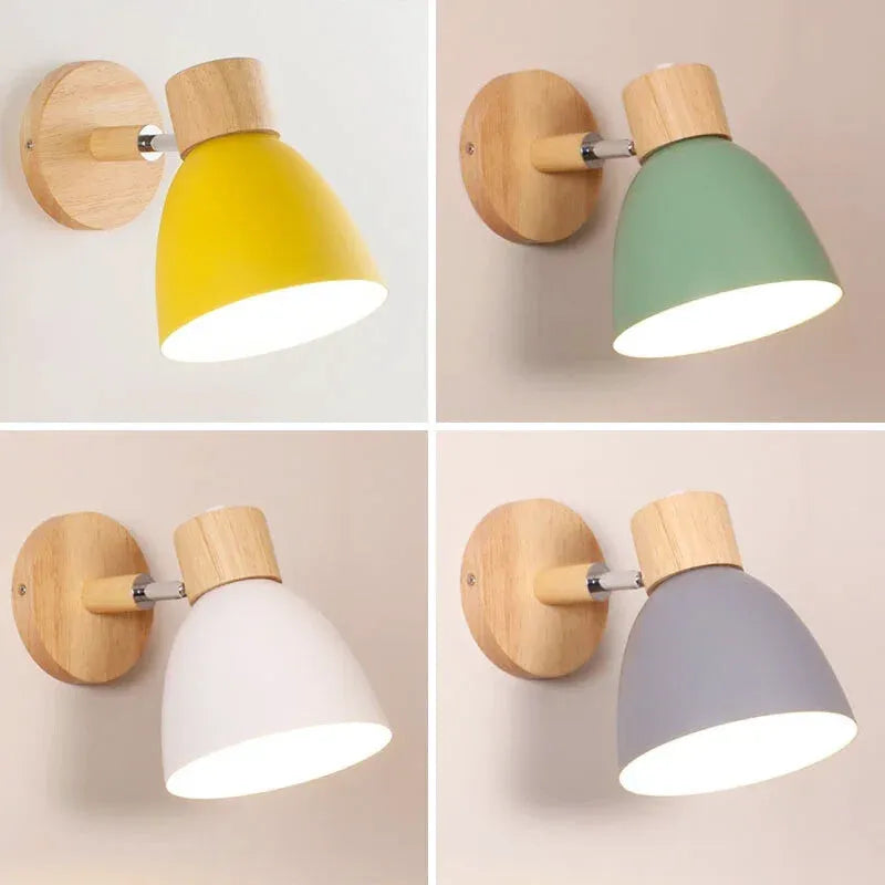 Applique murale LED moderne en fer noir, style nordique minimaliste avec ampoule, par Luminaire Essenza.