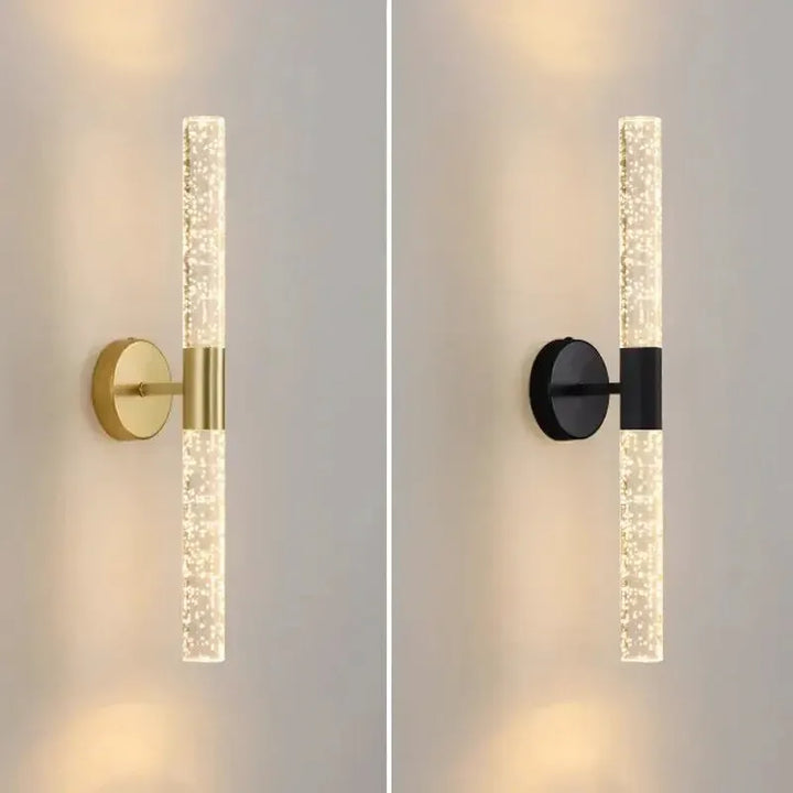 Applique murale LED nordique de luxe Luminaire Essenza avec double extrémité, éclairage moderne et élégant pour intérieur.