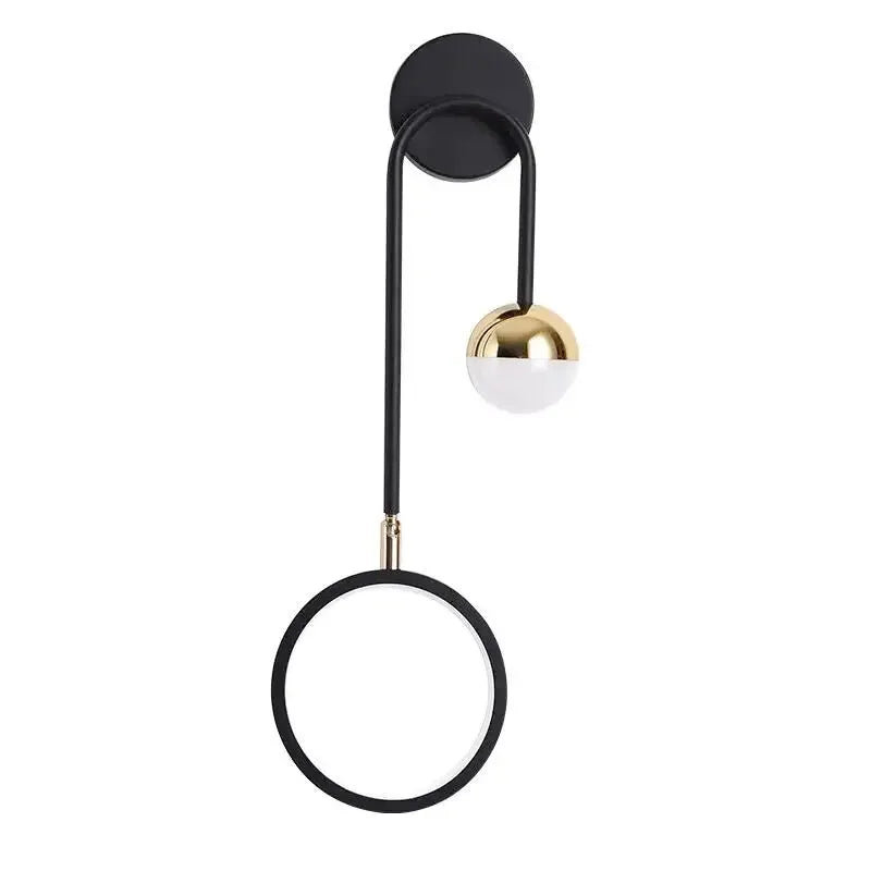 Applique murale LED pour chambre en forme de cercle, Luminaire Essenza, éclairage moderne et élégant pour la décoration intérieure.