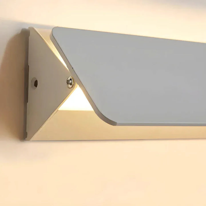 Applique murale LED rectangulaire ajustable Luminaire Essenza, blanche, 16 cm, lumière blanc chaud 3000K, design moderne