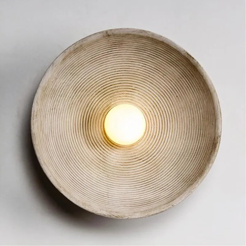 Applique murale LED ronde rétro nordique Luminaire Essenza, blanc chaud, 20 cm, design élégant pour l'intérieur.